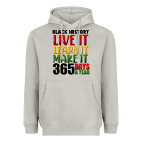 Moon Dust black history live it Heavyweight Hoodie - FaDigitalArtStudio