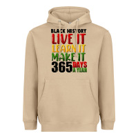 Mushroom black history live it Heavyweight Hoodie - FaDigitalArtStudio