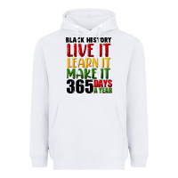 White black history live it Heavyweight Hoodie - FaDigitalArtStudio
