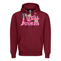 Burgundy crush cancer Zipper Hoodie - CowGirlArtShop