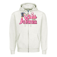 Oatmeal Heather crush cancer Zipper Hoodie - CowGirlArtShop