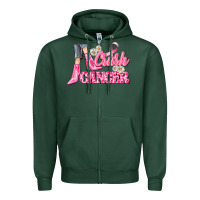 Sports Green crush cancer Zipper Hoodie - CowGirlArtShop