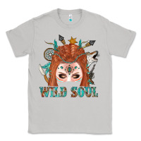 Moon Dust Western İndian Wild Soul With Braid Hair Woman Classic Tee - BundleAndBundleShop