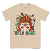 Mushroom Western İndian Wild Soul With Braid Hair Woman Classic Tee - BundleAndBundleShop