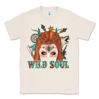 Natural Western İndian Wild Soul With Braid Hair Woman Classic Tee - BundleAndBundleShop