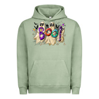 Pigment Oil Green boo Urban Hoodie - CowhideDigitalArt