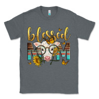 Charcoal Heather Western Blessed Mom Baby Calf Mother's Day Classic Tee - LillyAllenDesigns