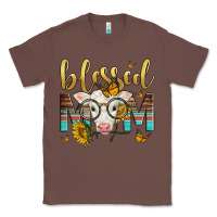 Chestnut Western Blessed Mom Baby Calf Mother's Day Classic Tee - LillyAllenDesigns