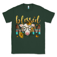 Sports Green Western Blessed Mom Baby Calf Mother's Day Classic Tee - LillyAllenDesigns