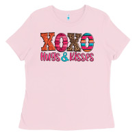 Bubblegum Pink xoxo hugs and kisses Ladies Tee - Jasminsmagicworld