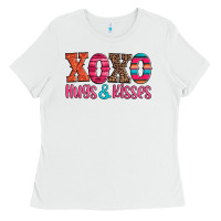 White xoxo hugs and kisses Ladies Tee - Jasminsmagicworld