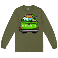 Army Green St Patrick's Day Truck Long Sleeve Tee - Bettercallsaul
