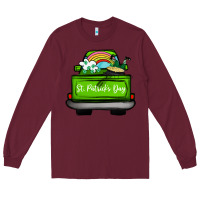Burgundy St Patrick's Day Truck Long Sleeve Tee - Bettercallsaul