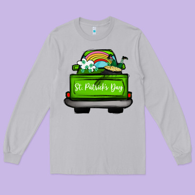 St Patrick's Day Truck Long Sleeve Tee Designed By Bettercallsaul