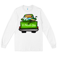 White St Patrick's Day Truck Long Sleeve Tee - Bettercallsaul