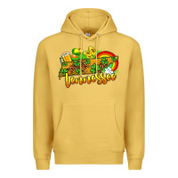 Antique Gold St. Patrick's Tennessee map Premium Hoodie - OliviaCreatesArt
