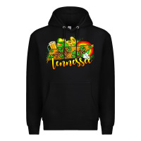 Black St. Patrick's Tennessee map Premium Hoodie - OliviaCreatesArt