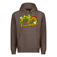 Coffee St. Patrick's Tennessee map Premium Hoodie - OliviaCreatesArt