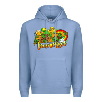 Colony Blue St. Patrick's Tennessee map Premium Hoodie - OliviaCreatesArt