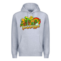 Heather Grey St. Patrick's Tennessee map Premium Hoodie - OliviaCreatesArt