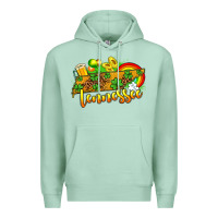 Seafoam St. Patrick's Tennessee map Premium Hoodie - OliviaCreatesArt