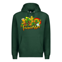 Sports Green St. Patrick's Tennessee map Premium Hoodie - OliviaCreatesArt