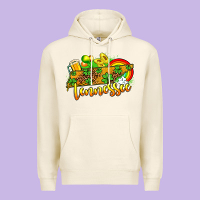 St. Patrick's Tennessee Map Premium Hoodie Designed By Oliviacreatesart