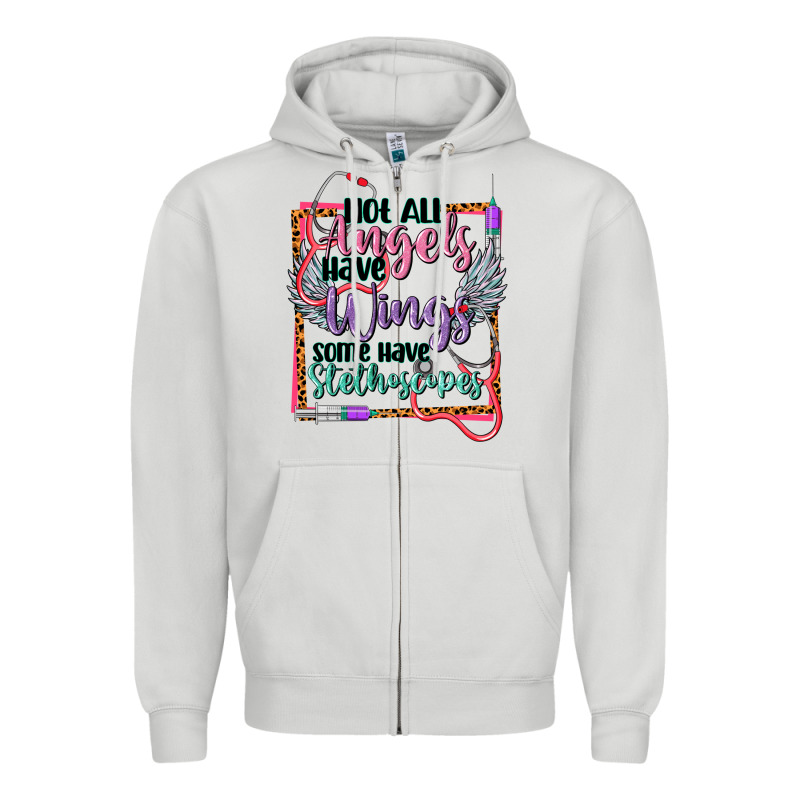 Not All Angels Have Wings Zipper Hoodie by CowGirlArtShop | Teevron