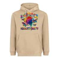 Mushroom Embrace neurodiversity Autism Heavyweight Hoodie - FaDigitalArtStudio