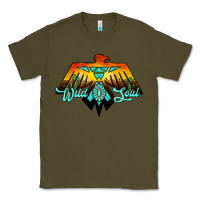 Army Green thunderbird wild soul Classic Tee - JahusDesignShop