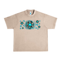 French Oak turquoise gemstone sunflower Urban Heavy Tee - JahusDesignShop