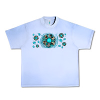 Grape Ice turquoise gemstone sunflower Urban Heavy Tee - JahusDesignShop