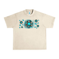 Sandshell turquoise gemstone sunflower Urban Heavy Tee - JahusDesignShop