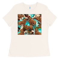 Bone astec cowhide highlands cow Ladies Tee - BarkalooDesign