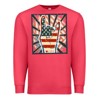 Cardinal Freedom rock hand Premium Sweatshirt - FaDigitalArtStudio