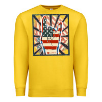 Lemon Freedom rock hand Premium Sweatshirt - FaDigitalArtStudio