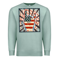 Seafoam Freedom rock hand Premium Sweatshirt - FaDigitalArtStudio