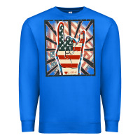 True Royal Freedom rock hand Premium Sweatshirt - FaDigitalArtStudio