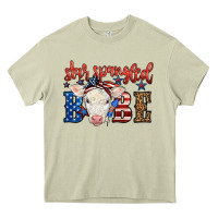Mossy Western Star Spangled Baby Cow Heavy Core Tee - LillyAllenDesigns