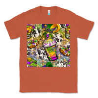 Copper Mardi Gras coffee cups and donut with cowhide Classic Tee - BundleAndBundleShop