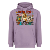 Lavender Coffee First Then Cows Heavyweight Hoodie - FaDigitalArtStudio