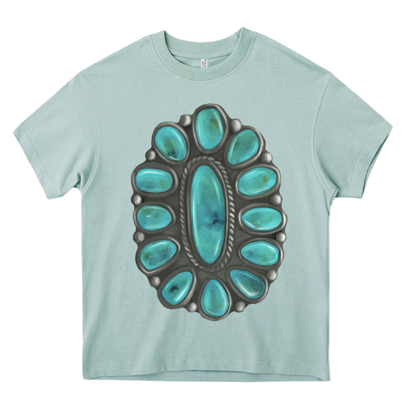 Turquoise Gemstone Jewelry Heavy Core Tee by LillyAllenDesigns | Teevron