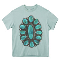 Arona Turquoise Gemstone Jewelry Heavy Core Tee - LillyAllenDesigns