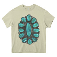Mossy Turquoise Gemstone Jewelry Heavy Core Tee - LillyAllenDesigns