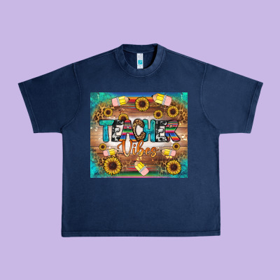 Teacher Vibes Tumbler Urban Heavy Tee Designed By Bundleandbundleshop