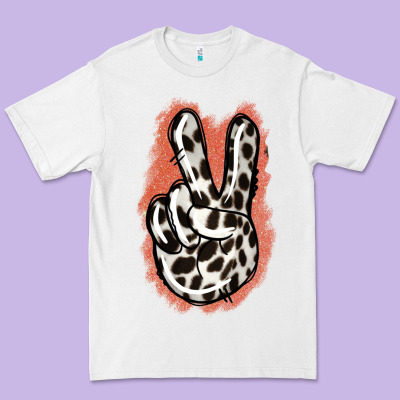 Dalmatians Skin Peace Sign Premium Tee Designed By Jasminsmagicworld