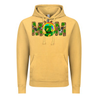 Vintage Mustard Western Mom With Shamrock Vintage Hoodie - BundleAndBundleShop