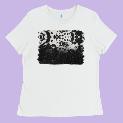 Cowhide Background Ladies Tee Designed By Barkaloodesign