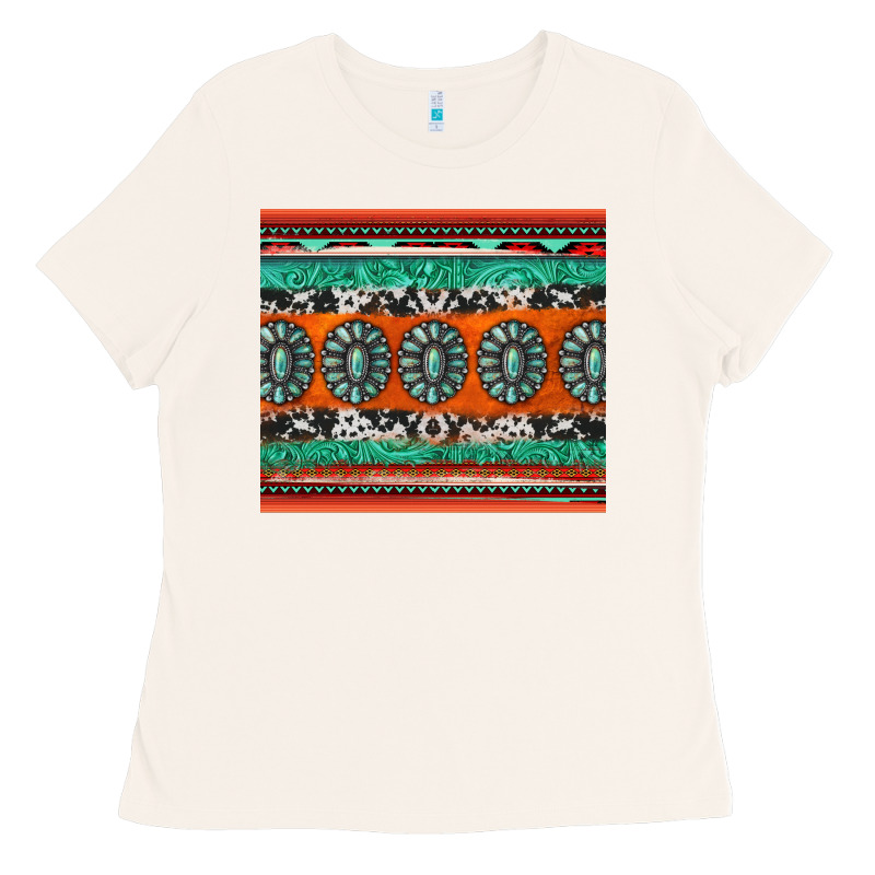 Turquoise Gemstone Western Ladies Tee by Jasminsmagicworld | Teevron