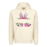 Sandshell Easter bunny name frame Premium Hoodie - OliviaCreatesArt